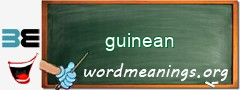 WordMeaning blackboard for guinean